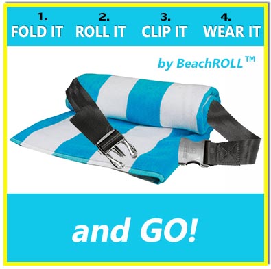 BeachROLL Towel Rolled